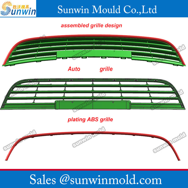 Auto grille mould